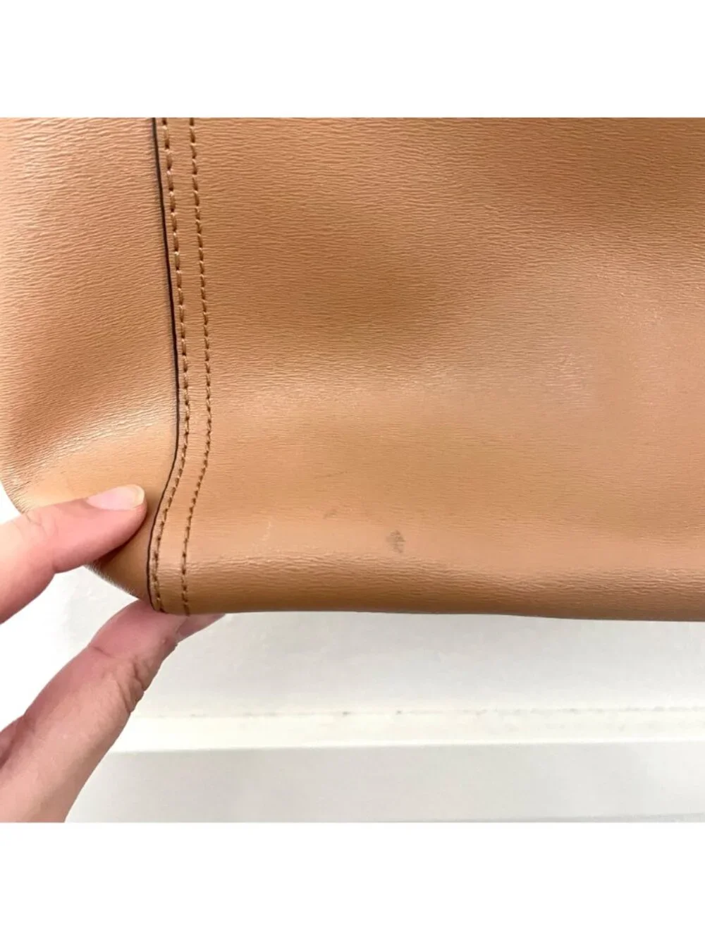 Tory Burch Parker Leather Tote Light Brown Quiet Luxury Minimalist